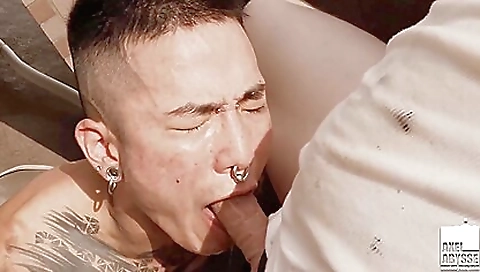 Married asianouia gets double penetration