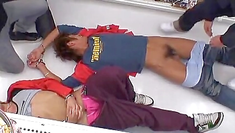 Miko lovely asian model in bukkake