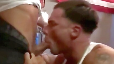 Blonde cutie with sex and cum in her mouth